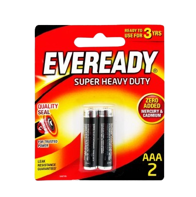 EVEREADY BLACK SHD AAA BP-2 2S