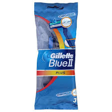 GILLETTE BLUE II PLUS DISPOSABLES 3S