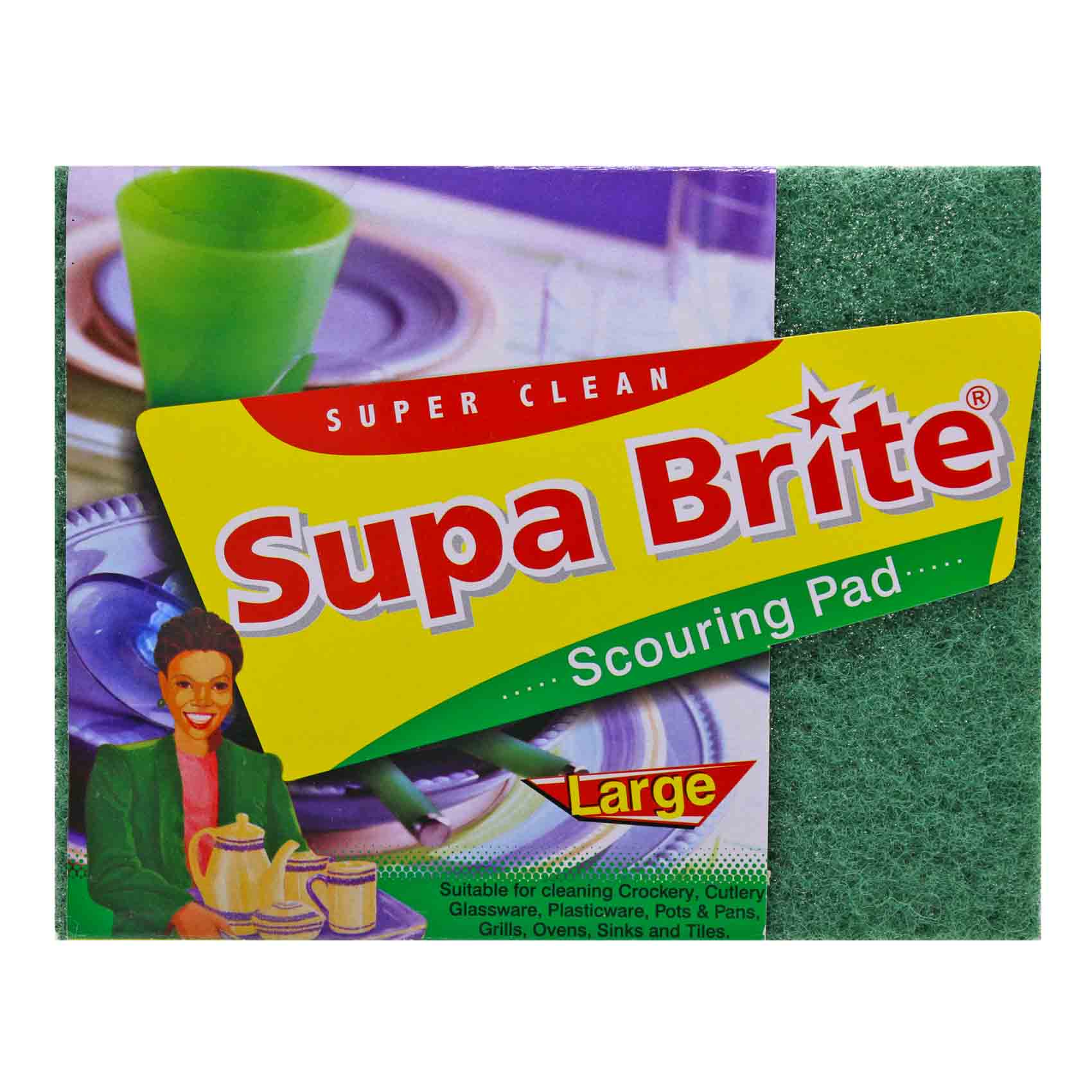 SUPA BRITE SCOURING PAD LARGE