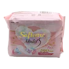 SOFTCARE MODELS SANITARY PAD 8S 