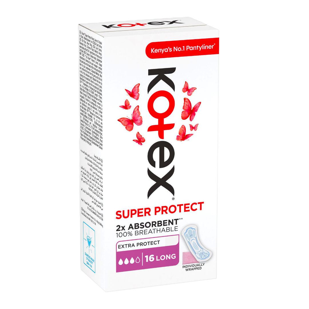 KORTEX PANTY LINER LONG 16 INDV  WRAPPED