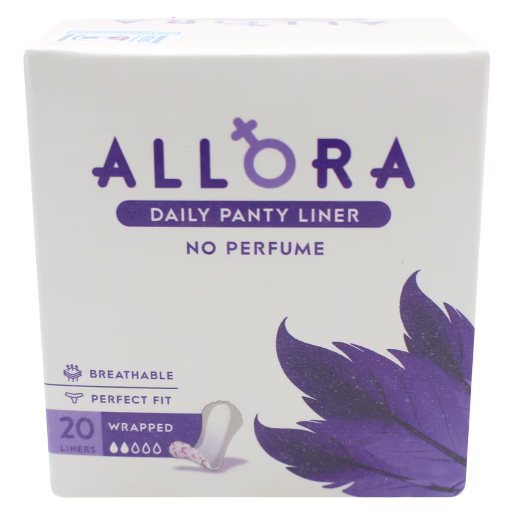 ALLORA PANTY LINER 160MM WRAPPED 20S