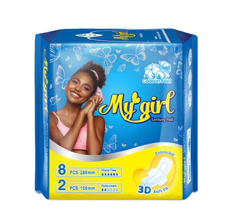 MY GIRL SANITARY PADS (BLUE MESH)