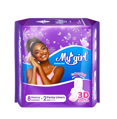 MY GIRL SANITARY PADS (PURPLE  MESH)