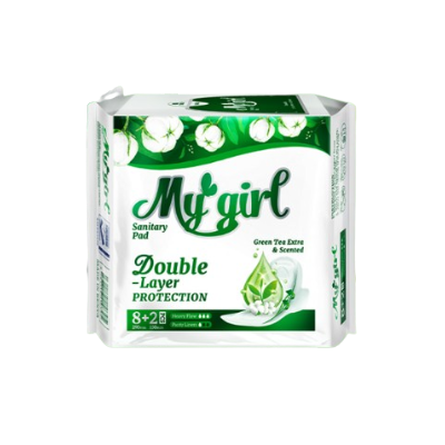 MY GIRL SANITARY PAD W GREEN TEA  8+2PCS