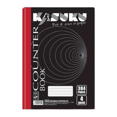KASUKU COUNTER BOOK 4 QUIRE A4