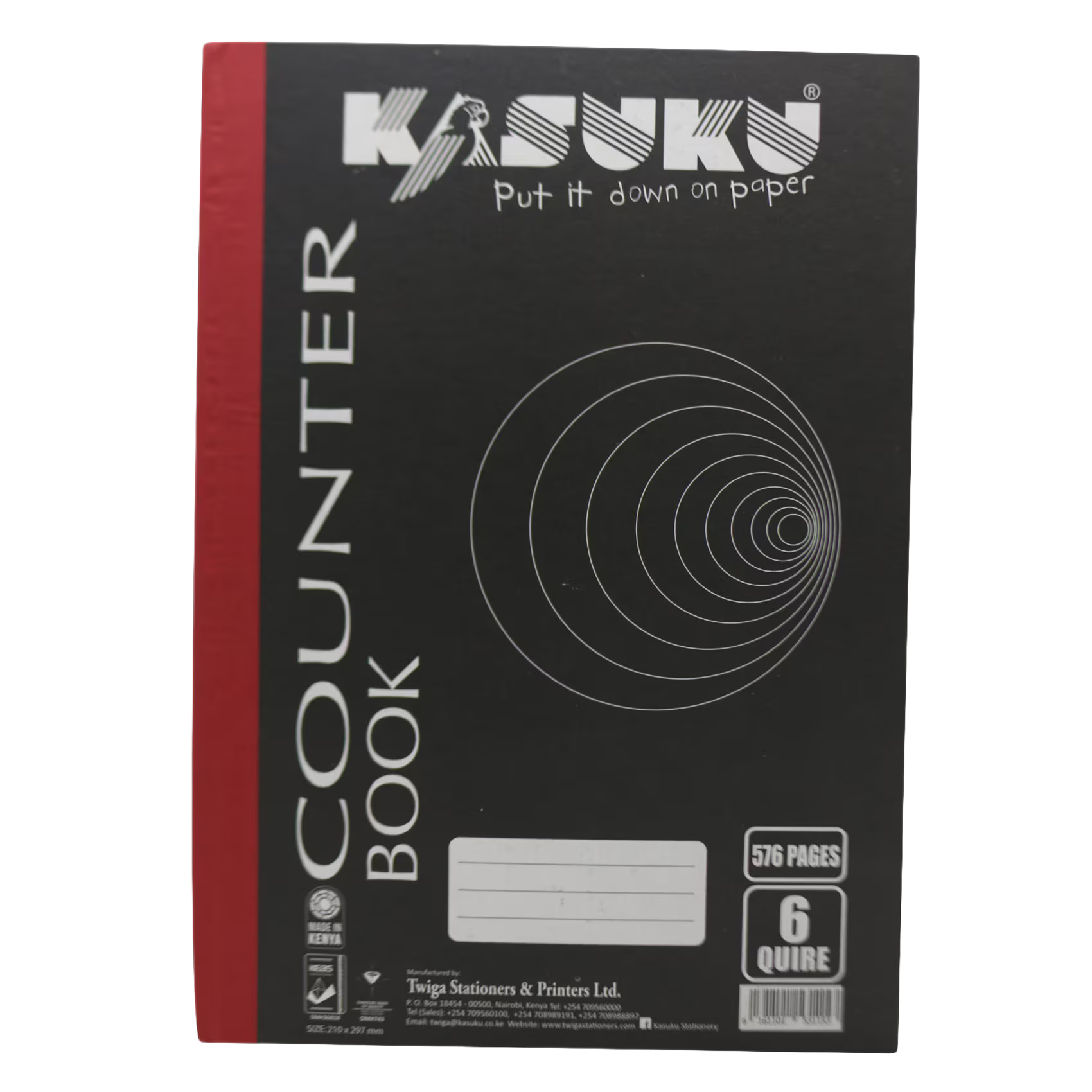KASUKU COUNTER BOOK 6 QUIRE A4