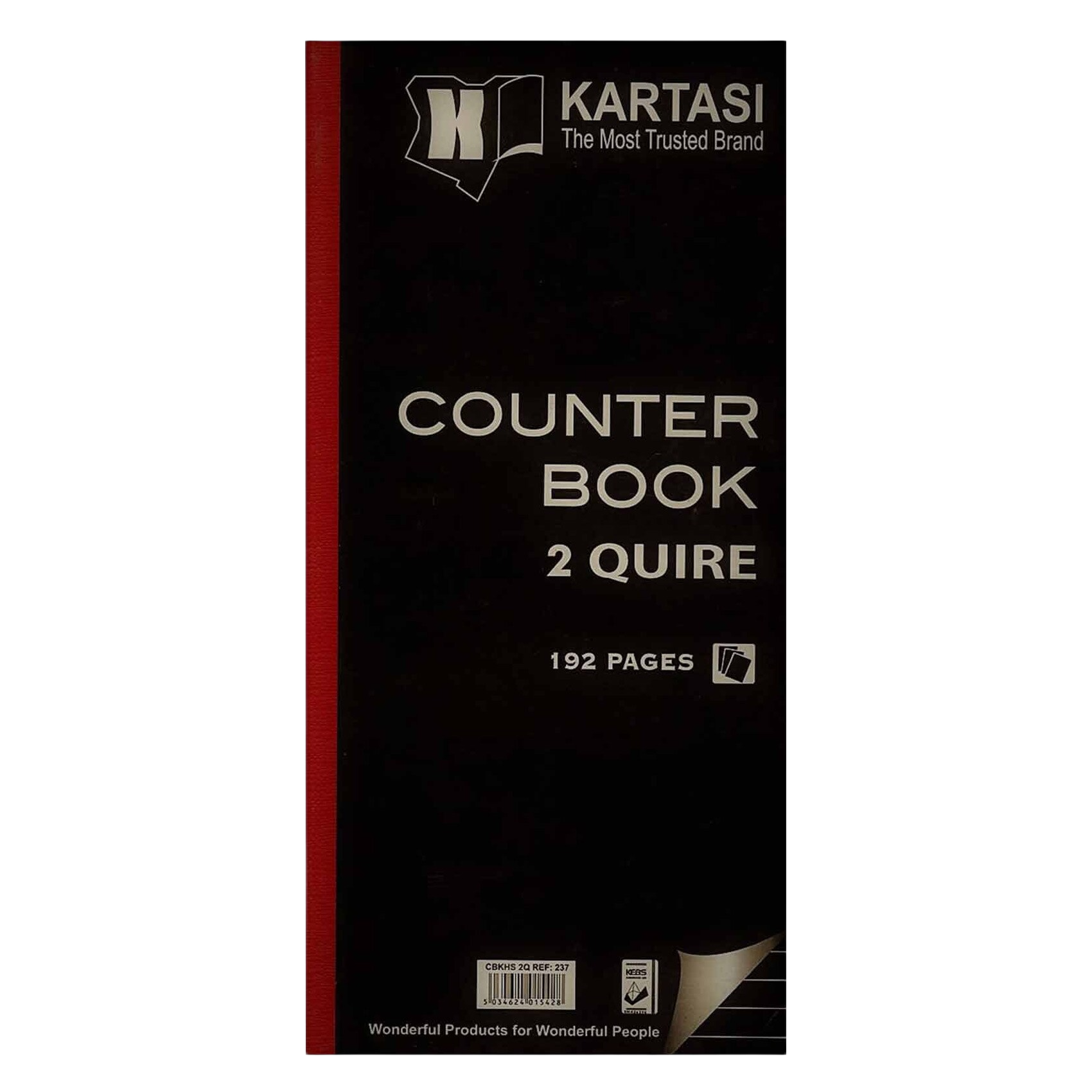 KB COUNTER BOOK 2QUIRE H/S #237