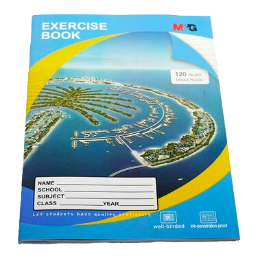 M&G EXERCISE BOOK A4 SL 120PGS 2565F