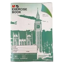 M&G EXERCISE BOOK A4 SQ 200PGS 2366F