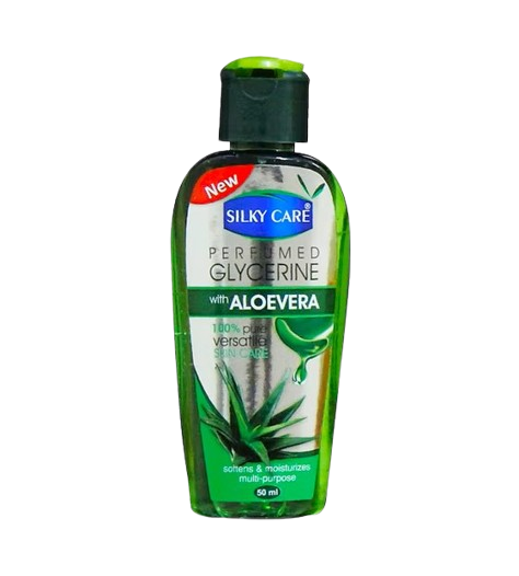 SILKY CARE PERFUMED GLYCERINE 50ML ALOE