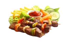 DL CHIPS+SMOKIE+HALF KEBAB